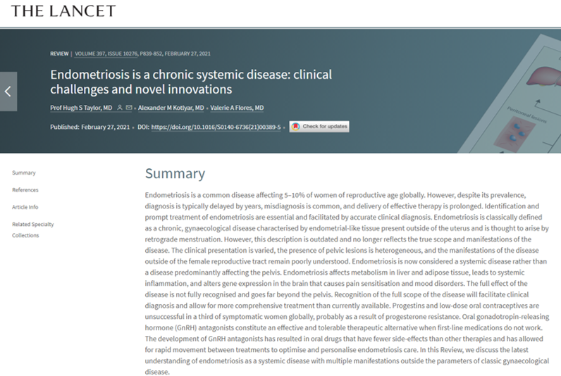 Lancet endo article